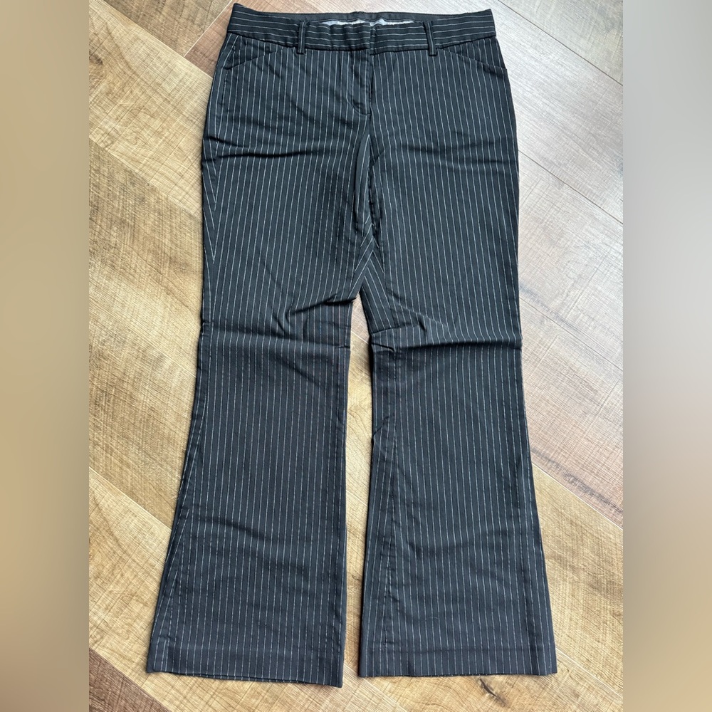 Express Black and White Striped Pants